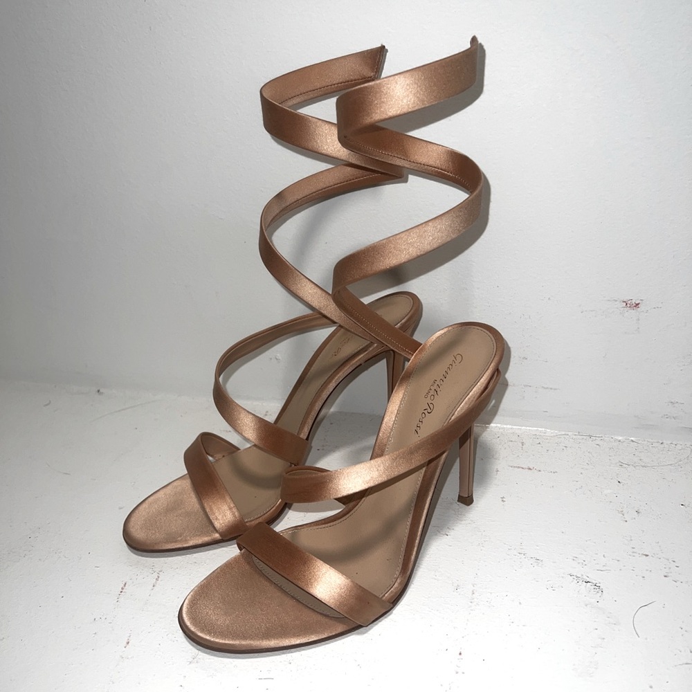 Elegant Satin wrap around sandal
